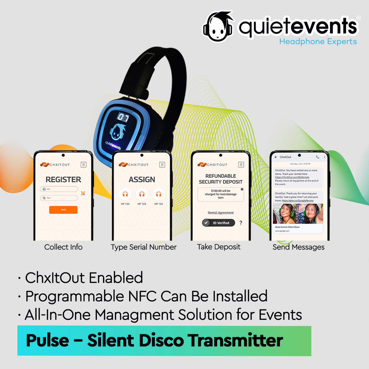 Ultra2 900 (3 & 10CH) - Silent Disco Headphone - (ADA Compliant)