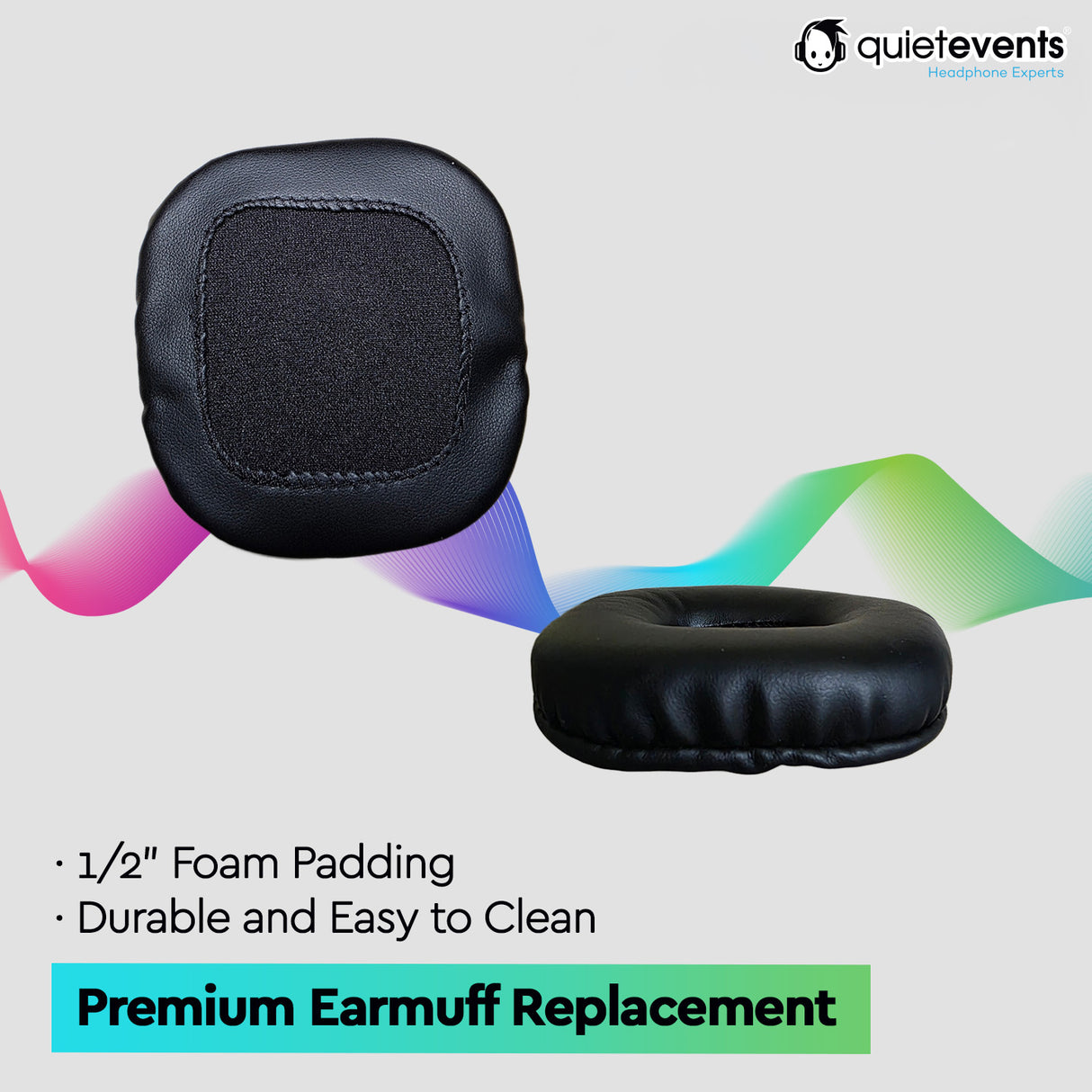 Earmuff Replacement (1pc) - High Quality PU Leather for P Series Headphones