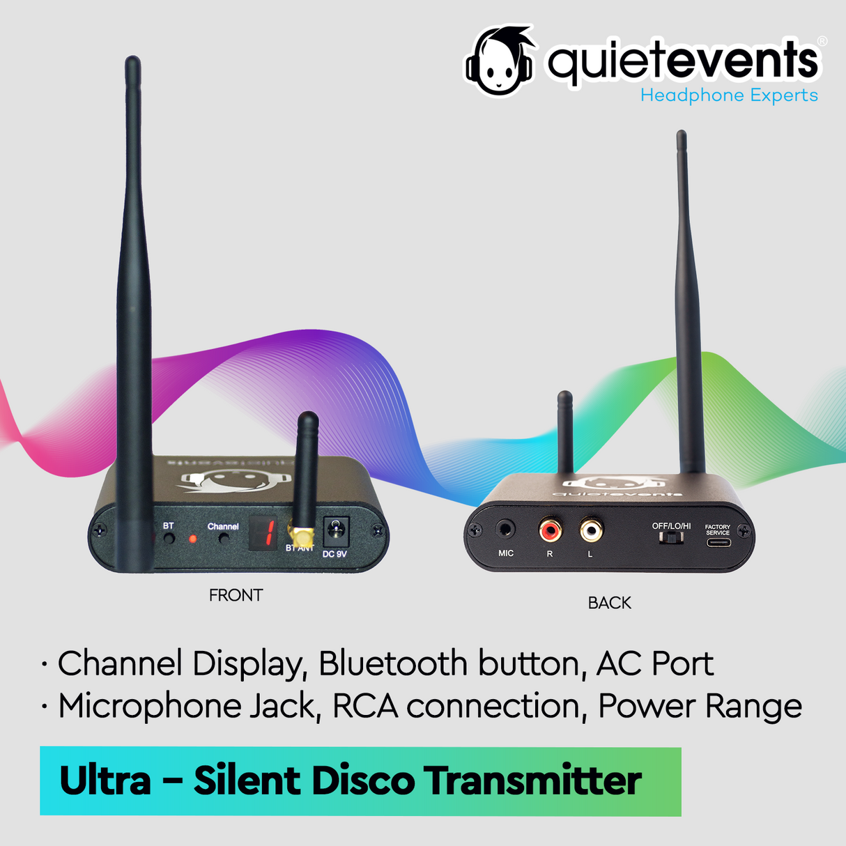Ultra 900 Transmitter (10CH) - Silent Disco