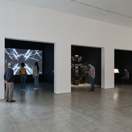 Multiple sound art installations running on separate headphone channels without bleed