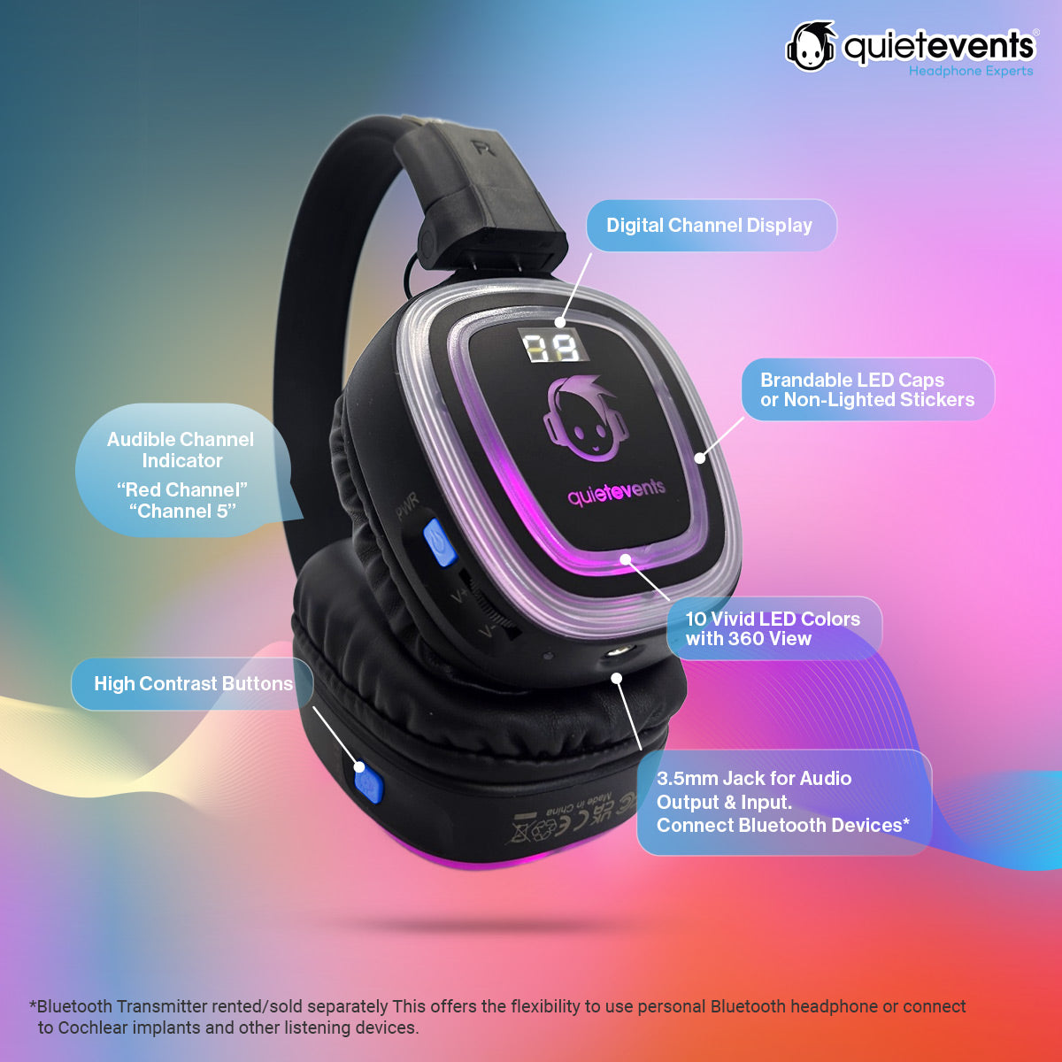 Ultra2 900 (3 & 10CH) - Silent Disco Headphone - (ADA Compliant)