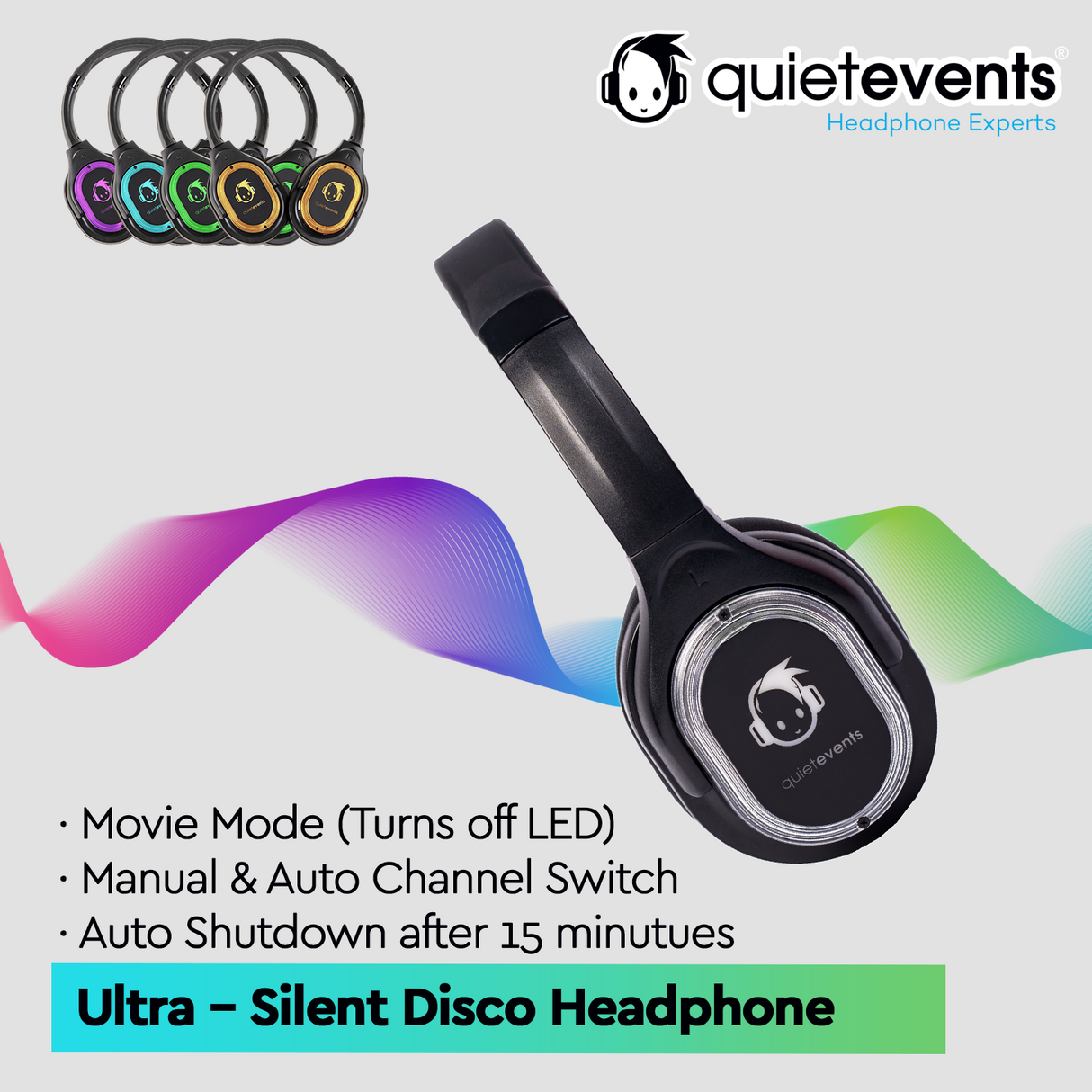 Ultra1 900 (10CH) - Silent Disco Headphone