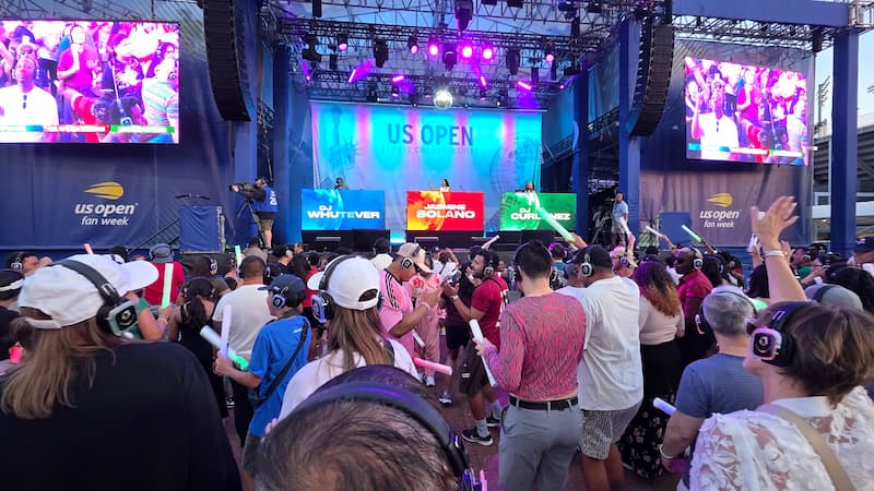US Open Fan week introduces their first Silent Disco Party