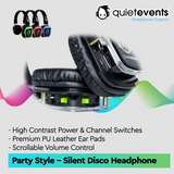 Silent Disco Headphone (P) - 3 CH Party