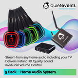 Wireless Home Audio Silent Disco System