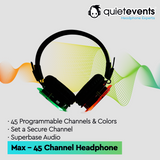 Silent Disco Headphones (M) - 45 CH Max