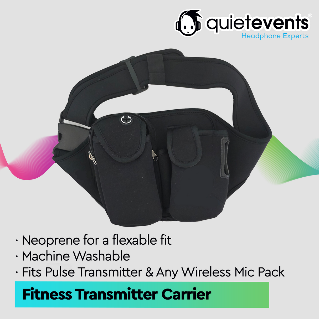 Fitness Bundle - 20 Headphones + 3 Transmitters Silent Disco Bundle (3CH Party)(P)