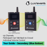 Tour Guide Two Way Audio (T) - 25 CH (Secondary / Participant)