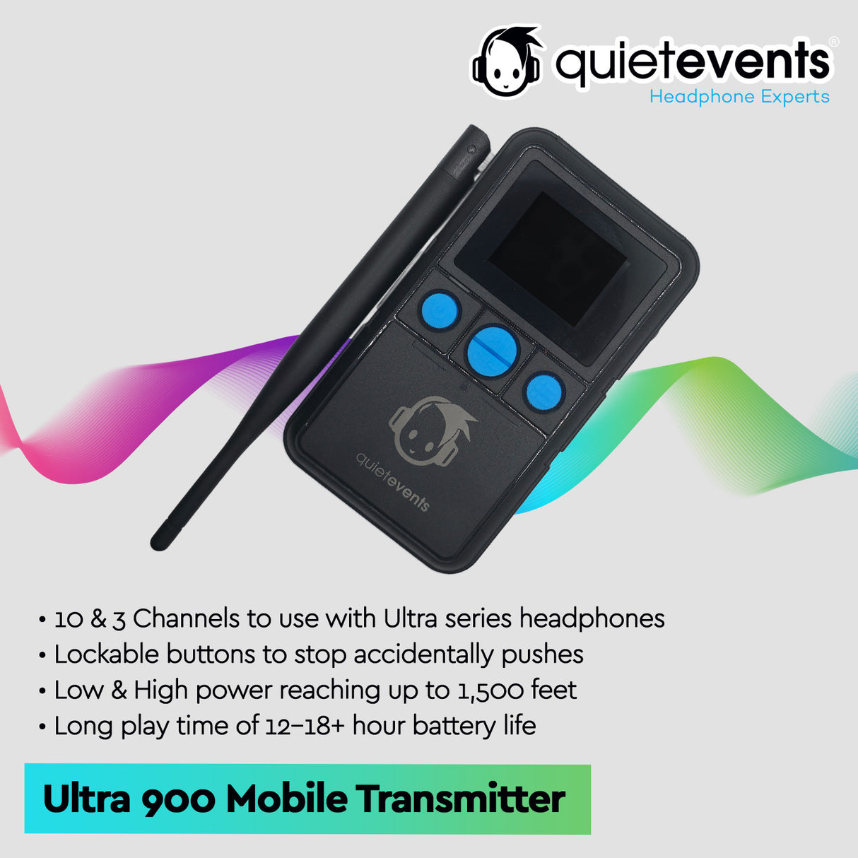 Ultra 900 Mobile Transmitter (13CH) - Silent Disco