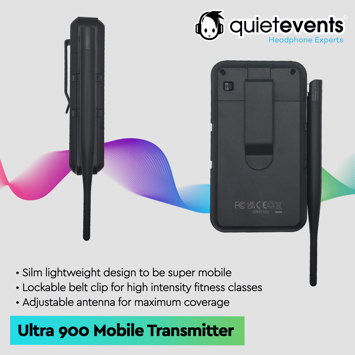Ultra 900 Mobile Transmitter (13CH) - Silent Disco
