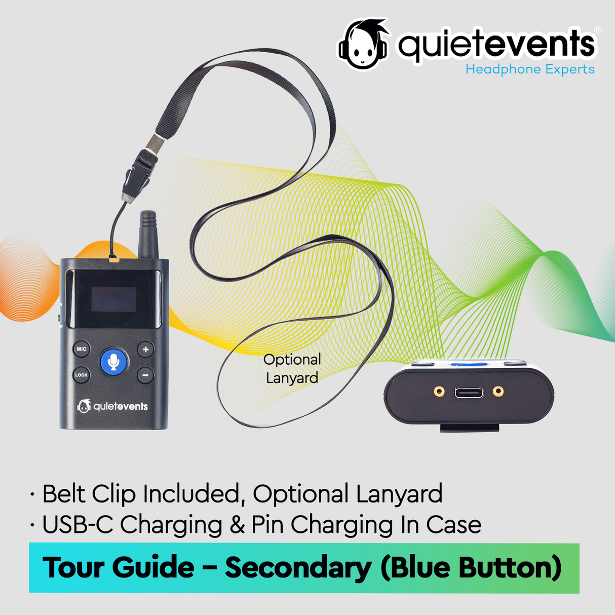 Tour Guide Two Way Audio (T) - 25 CH (Secondary / Participant)