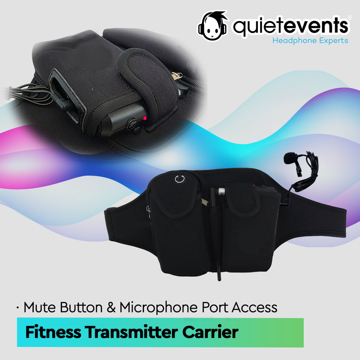 Fitness Bundle - 10 Headphones + 1 Transmitter Silent Disco Bundle (Pulse Party 3CH)
