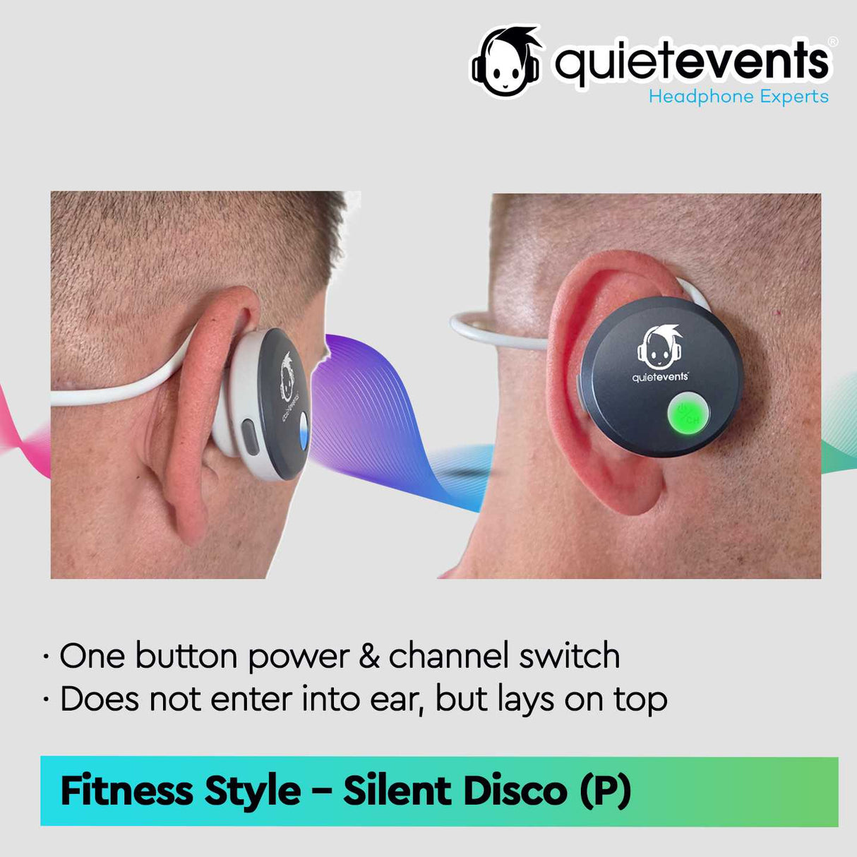Fitness Style - Silent Disco Headphone (P)