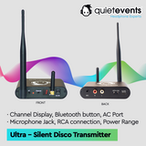 Silent Disco Transmitter - 10 & 3 CH Ultra2 (U2)