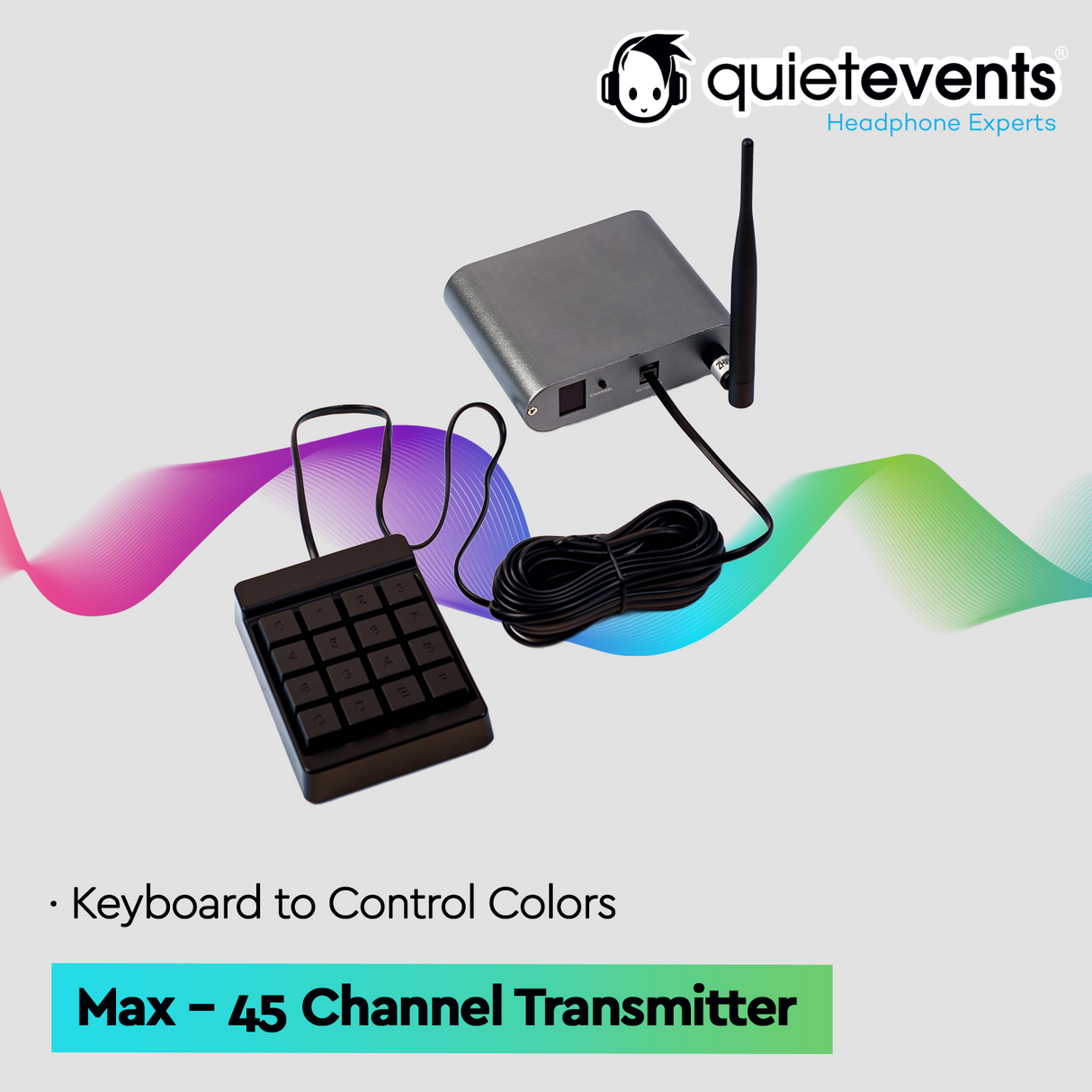Silent Disco Transmitter (M) - 45 ch Max