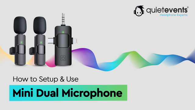 Dual Mini Wireless Microphone (Lapel)