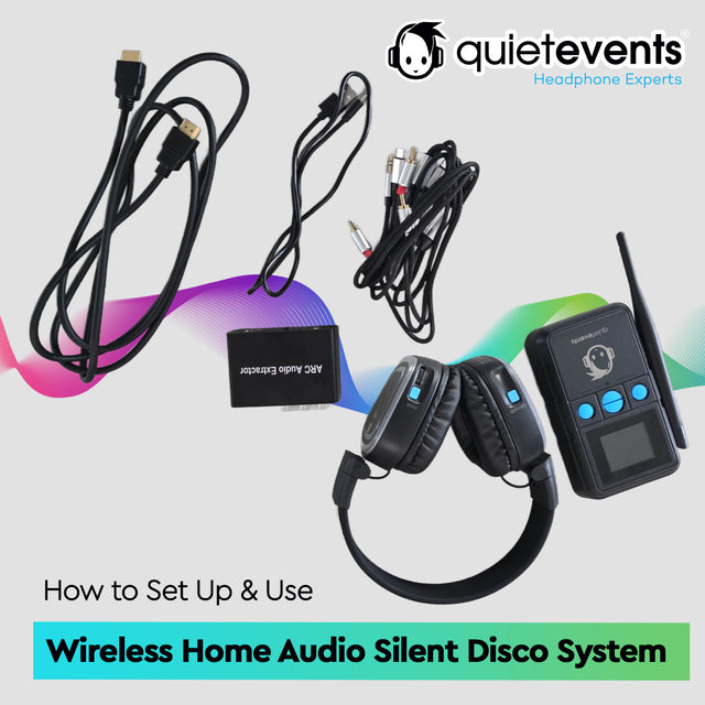 Wireless Home Audio Silent Disco System – Quiet Events Silent Disco