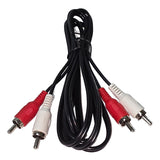 RCA Cables – 2RCA Male to 2RCA Male Stereo Audio Cable (5 ft), Dual Shielded RCA Subwoofer Cord for Home Theater, Amplifier, HDTV, Hi-Fi Stereo & Speaker Systems