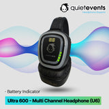 Silent Disco Headphone - 10 & 3 CH Ultra 600 - (ADA Compliant) (U6)