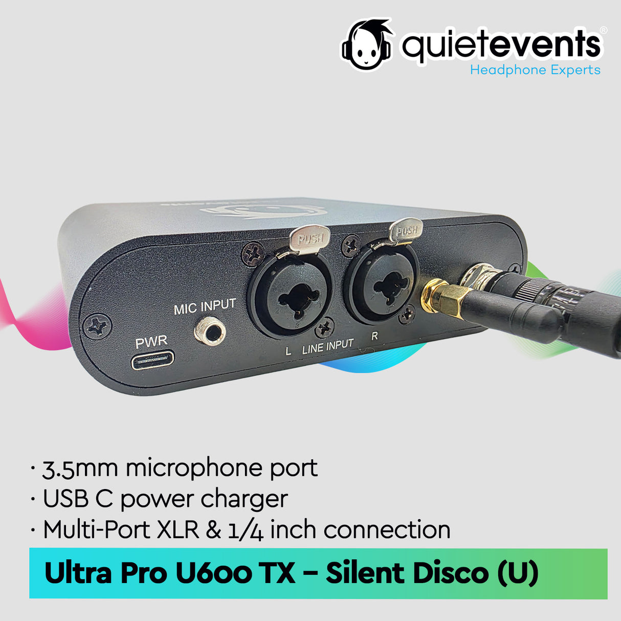 Silent Disco Transmitter Ultra Pro U600 TX (U)