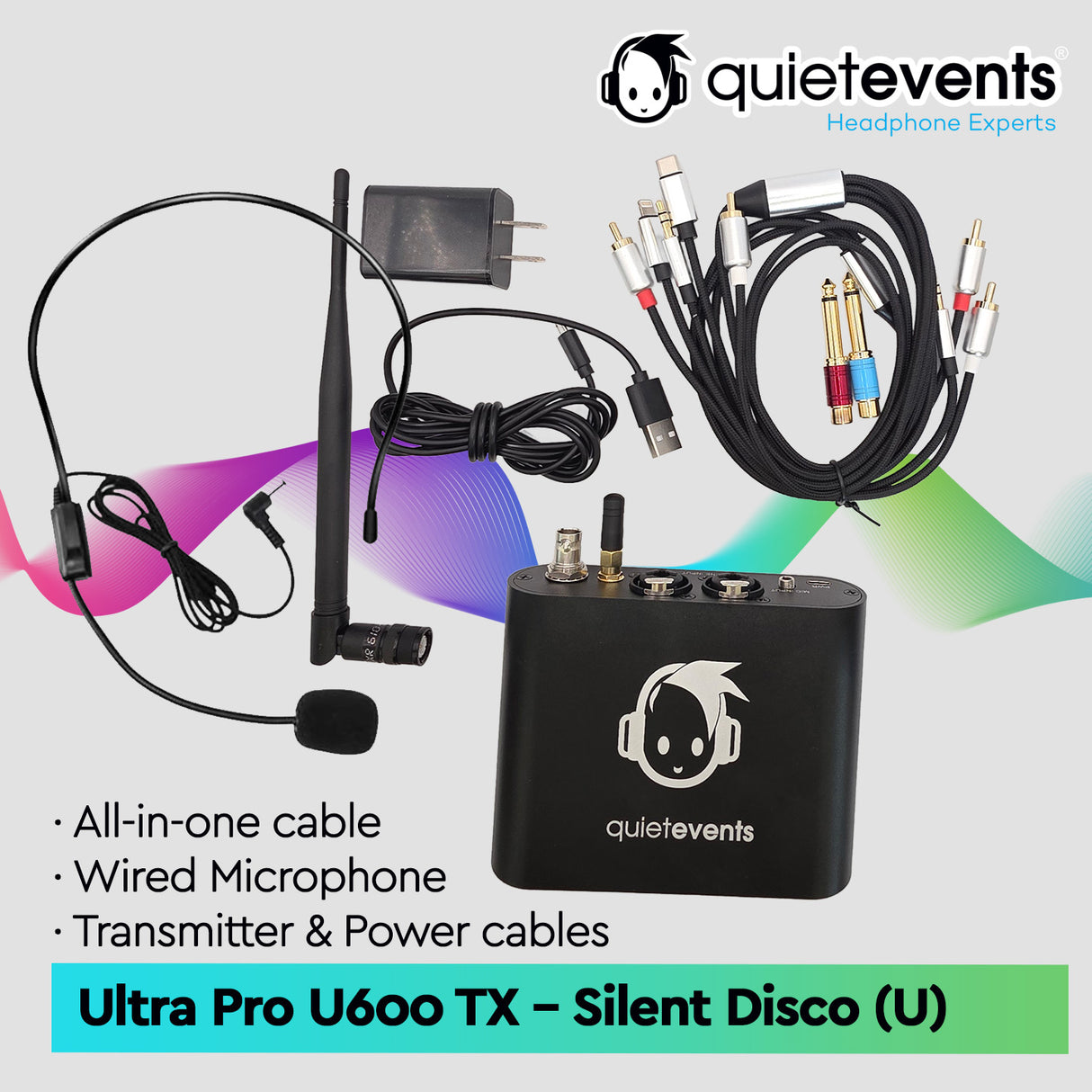 Silent Disco Transmitter Ultra Pro U600 TX (U)