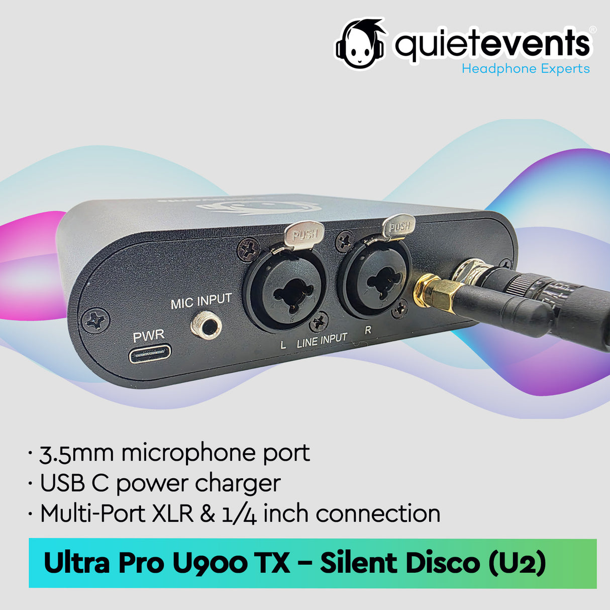 Silent Disco Transmitter Ultra Pro U900 TX (U2)