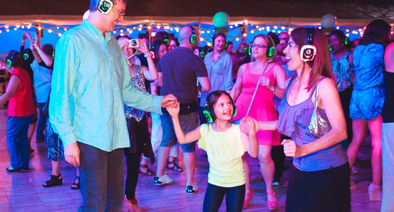 Dance with your fam while on headphones